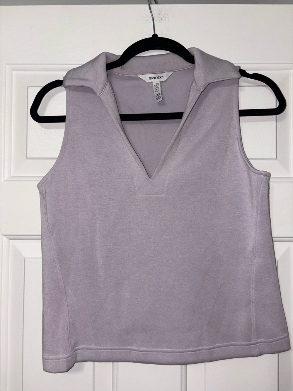 SPANX Lilac Sleeveless Polo Tank